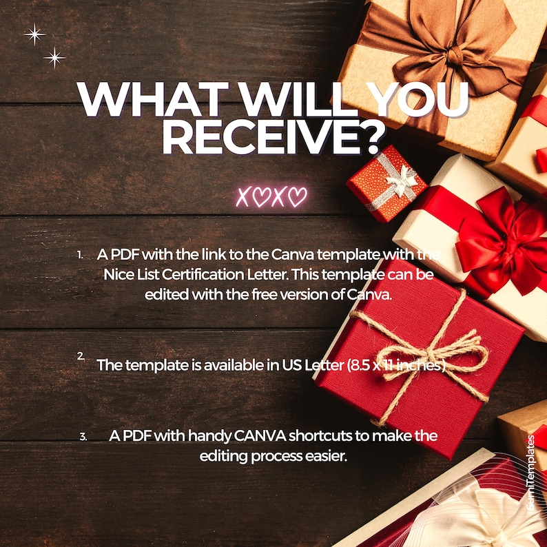 Letter From Santa Claus, Editable Canva Template, Nice List Certificate ...