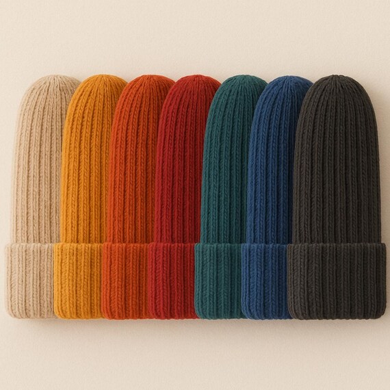 Classic Hand-Knit Fisherman Beanie | Winter Hat | Unisex Adult Beanie | Skull Cap