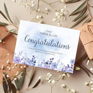 Congratulations Card, Congratulations Wedding Card, Printable Card, Printable Greeting Card, New Job, Graduation Card, Personalized Card