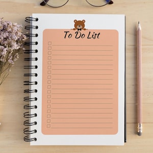 To Do List Planner, Daily To Do List, Colorful, Weekly To Do List, Monthly To Do List, A4/A5/Letter and Half To Do List, Checklist, Minimal