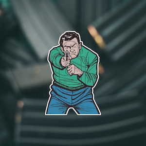 B60 Thug Vintage Target Sticker: Dryfire Training Decal