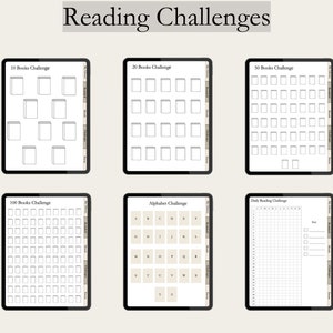Diario di lettura digitale, Registro di lettura, Tracker di libri, Elenco di lettura, Diario Goodnotes, Scaffale digitale, Pianificatore di lettura per iPad immagine 4