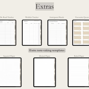 Diario di lettura digitale, Registro di lettura, Tracker di libri, Elenco di lettura, Diario Goodnotes, Scaffale digitale, Pianificatore di lettura per iPad immagine 6