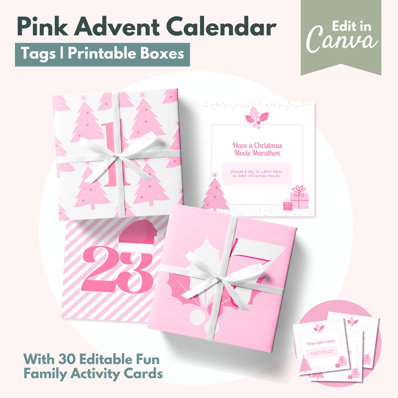 Preppy Advent Calendar Etsy
