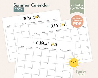 Editable SUMMER Calendar 2024 - Il 340x270.6037103299 Aso6