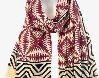 Women's scarf, Cheche, women's scarf, 100% cotton, gift for women