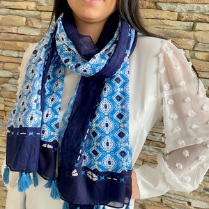 Scarf, Scarf, Women's scarf, cotton, Women's gift image 9