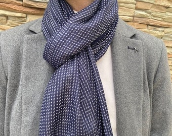 Echarpe, foulard homme, viscose tissée