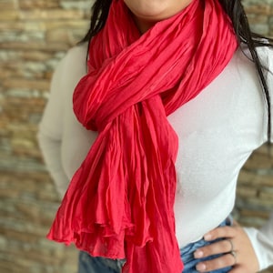 Plain Scarf – Unisex – 100% Cotton