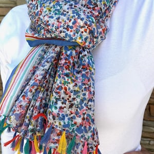 Cotton Scarf - Vibrant and Stylish Accessory - soft cotton scarf