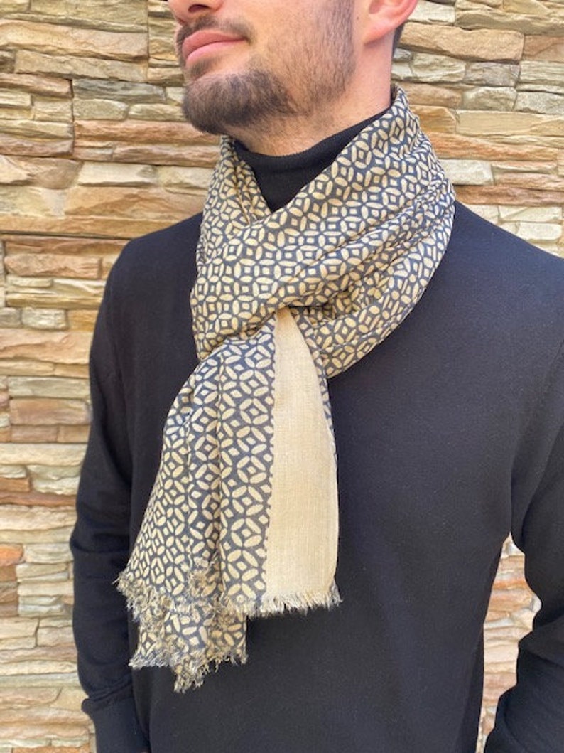 Echarpe, Foulard en viscose, homme ou femme image 1