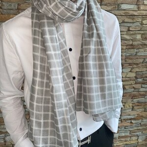 Echarpe pour homme, Chèche, foulard homme, coton, cadeau image 3