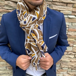 Chèche, foulard homme, coton image 1