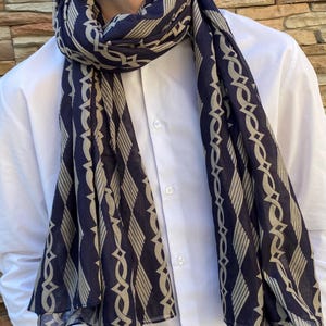 Men's 100 Pure Silk Scarf Long Neckerchief Double Layer Cravat Wedding Suit
