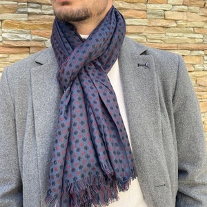 Echarpe, foulard homme, viscose tissée image 1