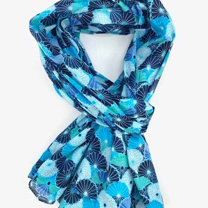 Écharpe, Chèche, foulard Femme, coton, Cadeau femme image 3