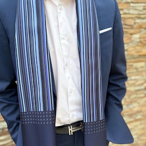 Bufanda de seda, bufanda de seda italiana para hombre, moda, regalo para él, boda