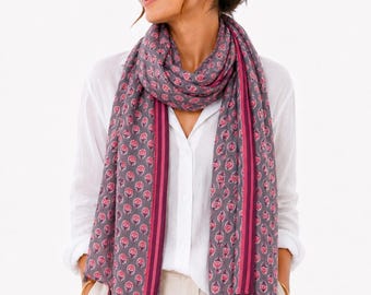 Women's cotton scarf, cotton shawl, women's headscarf, 100% cotton, women's gift, women's fashion and trends, pareos, Mother's Day gift idea