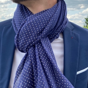 Echarpe, Chèche, foulard homme, coton 画像 1