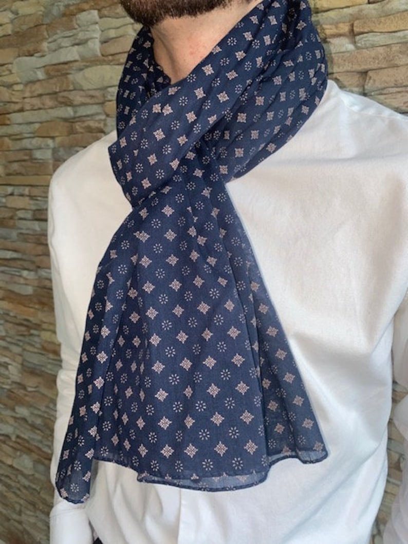 Echarpe pour homme, Chèche, foulard homme, coton, cadeau image 1