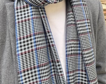 Écharpe, foulard homme, viscose tissée, chic, élégant