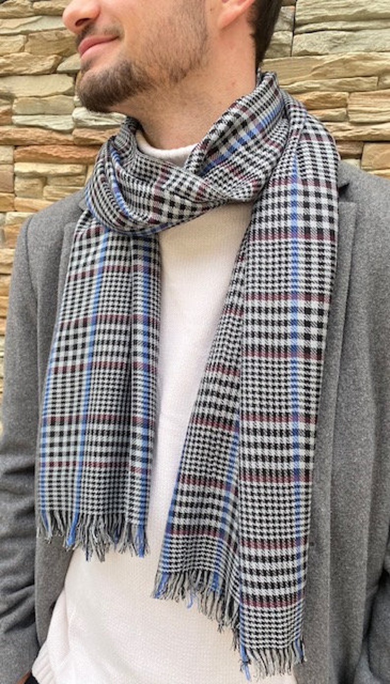 Scarf, men's scarf, woven viscose, chic, elegant image 4