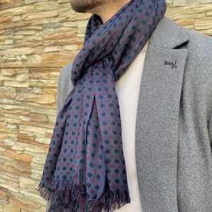 Echarpe, foulard homme, viscose tissée image 3