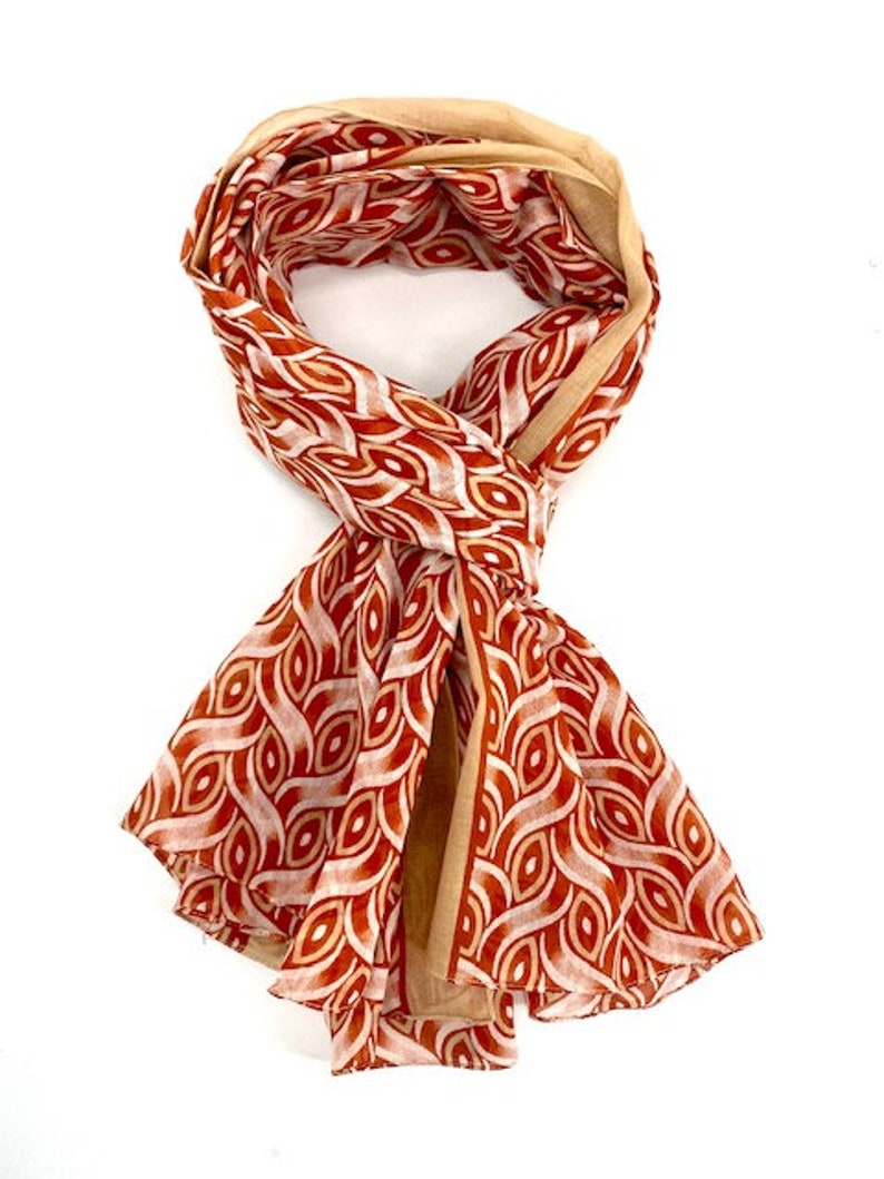 Scarf, men's scarf, cotton image 4