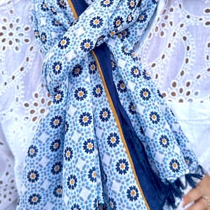 Damenschal aus 100 % Baumwolle, Geschenk für Frauen, Liberty of London, Damenmode