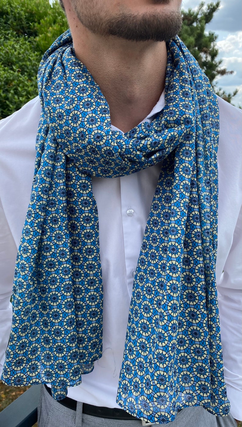 Echarpe, Chèche, foulard homme,Foulard Femme coton image 3