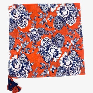 Écharpe, Chèche, foulard Femme, coton, Cadeau femme image 6