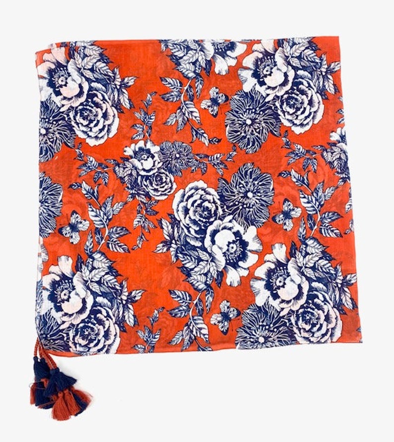 Écharpe, Chèche, foulard Femme, coton, Cadeau femme image 6