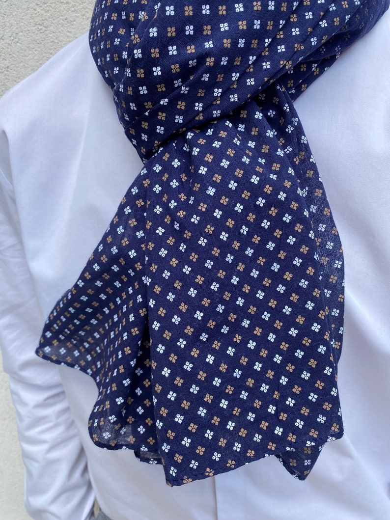 Echarpe pour homme, Chèche, foulard homme, coton, cadeau image 5