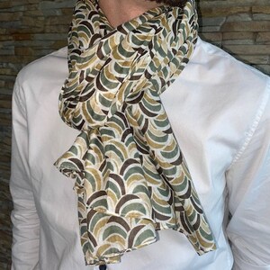 Echarpe pour homme, Chèche, foulard homme, coton, cadeau image 4