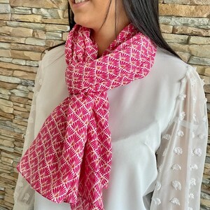Printed cotton scarf for women- 100% Cotton - Lightweight & Elegant