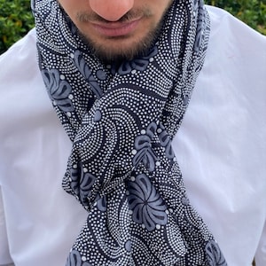 Chèche, foulard homme, coton image 3