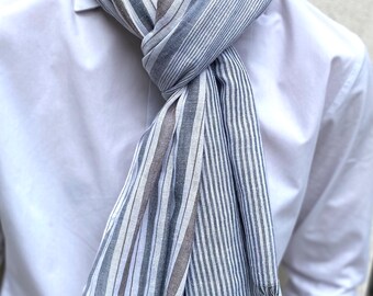 Echarpe, foulard homme, coton, casual, chic, cadeaux, étole