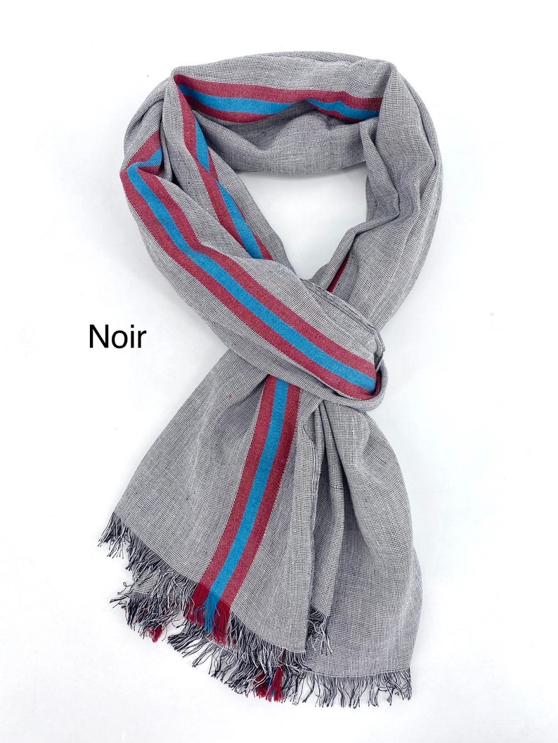 Echarpe Foulard homme casual chic coton image 4