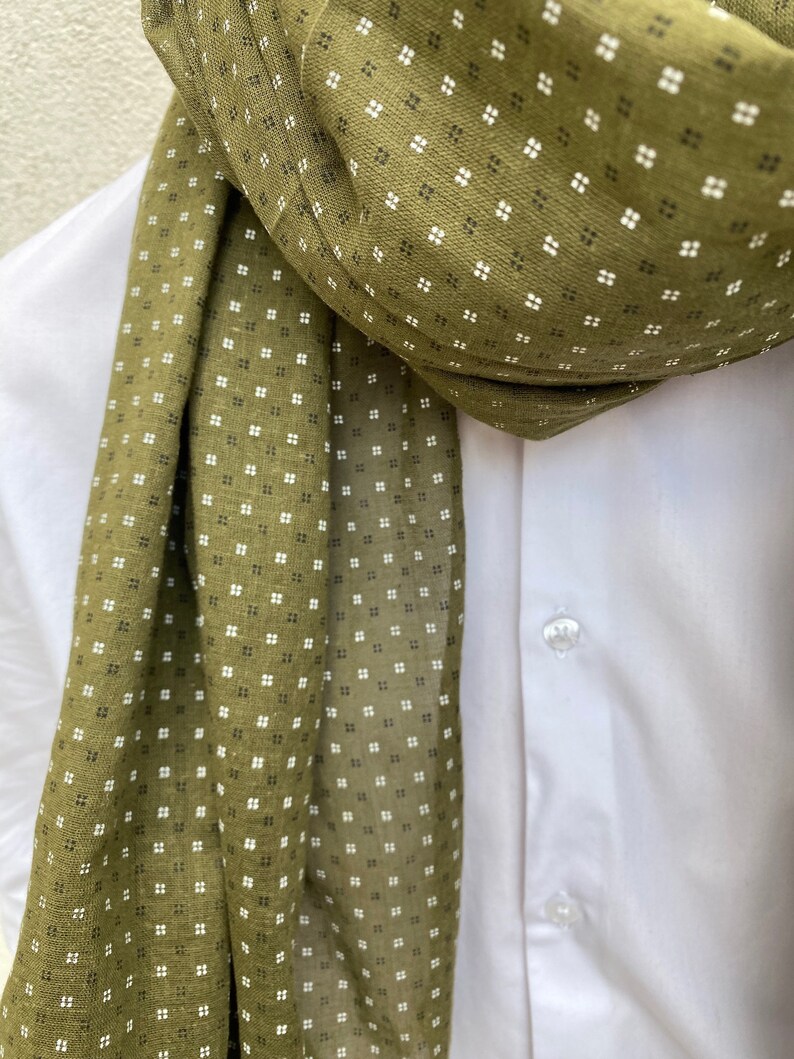 Echarpe, Chèche, foulard homme, coton 画像 2