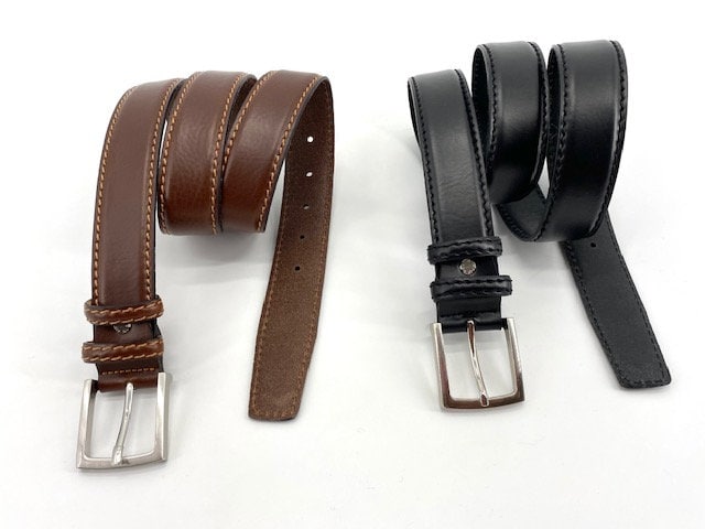 Ceinture Cuir Cloutée Laiton Style Tsigane Marocain - Occasion - Taille M/L