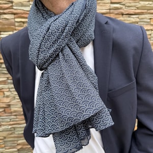 Echarpe Chèche foulard homme, 100% coton, Mode homme, cadeau pour homme