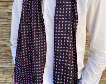 Men's 100% Silk Scarf - Made in Italy - Gift for men