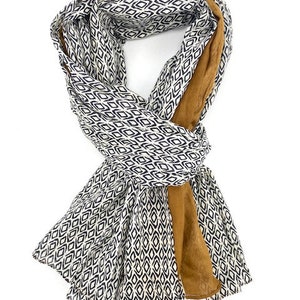 Scarf, scarf, men's scarf, cotton image 2