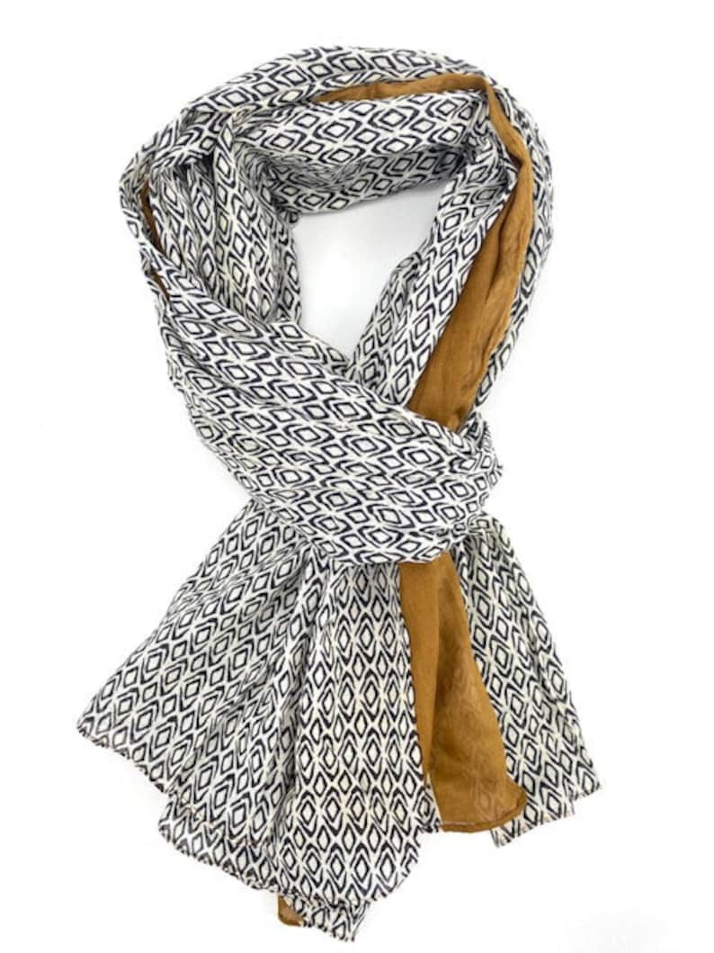 Scarf, scarf, men's scarf, cotton image 2