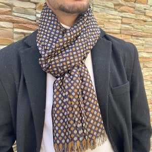 Echarpe, foulard homme, viscose tissée image 2