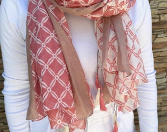 Cotton Scarf - Vibrant and Stylish Accessory - soft cotton scarf - Mother's day gift