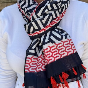 Cotton Scarf - Vibrant and Stylish Accessory - soft cotton scarf