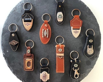 Porte-clés vintage en cuir