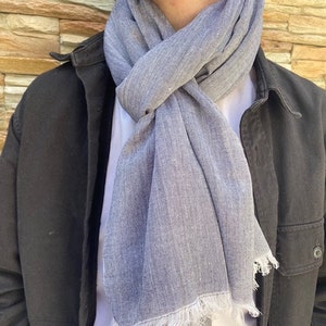 Foulard Echarpe Chèche Coton tissé image 1