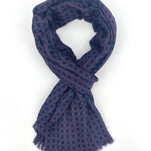 Echarpe, foulard homme, viscose tissée image 4